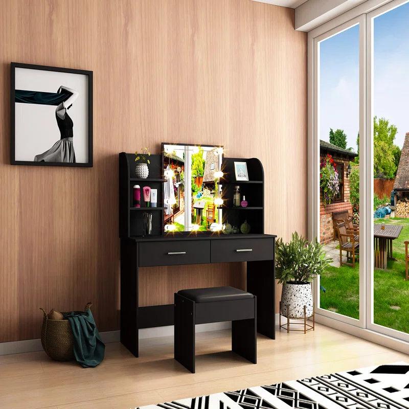 Moe Dressing Table with Mirror - Ouch Cart