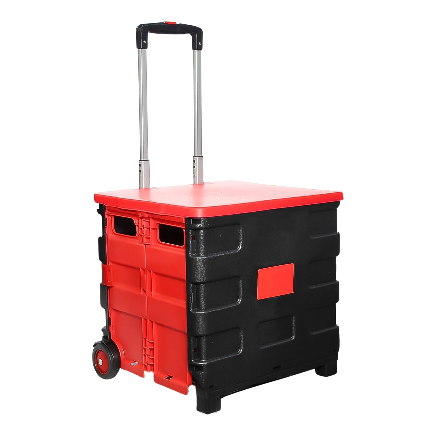 Foldable Shopping Grocery Trolley Cart Travel Portable Food Basket (1 Pc)