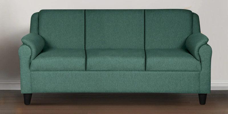 Fabric 3 Seater Sofa In Imperial Green Colour - Ouch Cart