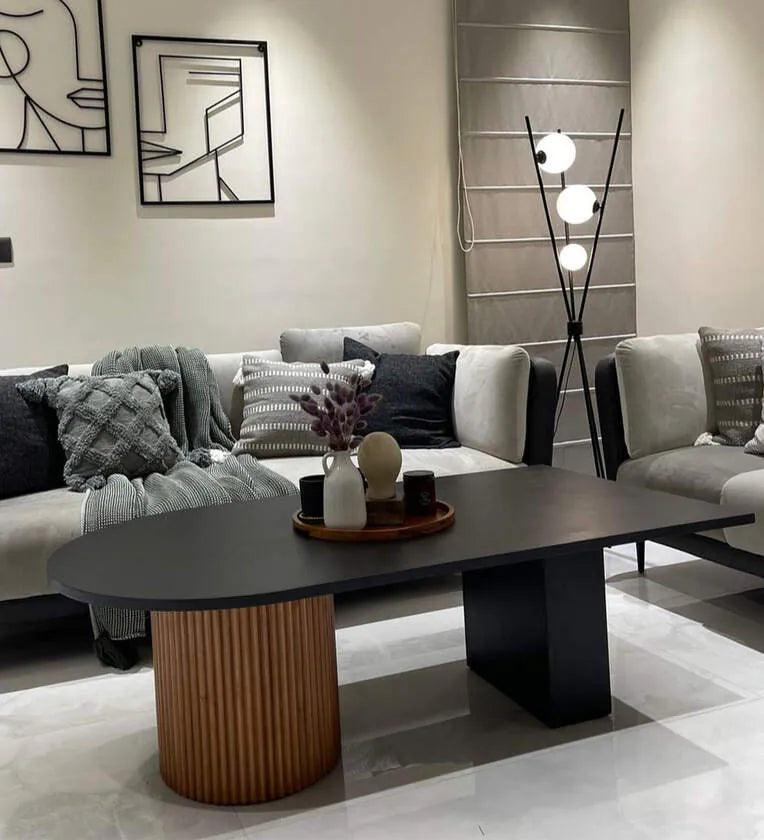 Coffee Table In Black Colour - Ouch Cart