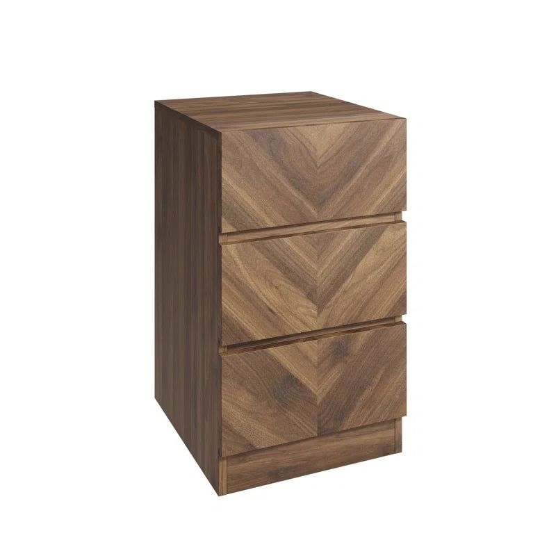Lily 3 Drawer Bedside Table Ouch Cart