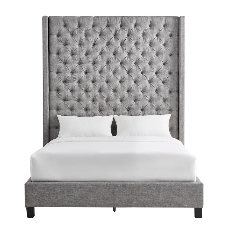 Kaster Upholstered Wingback Bed