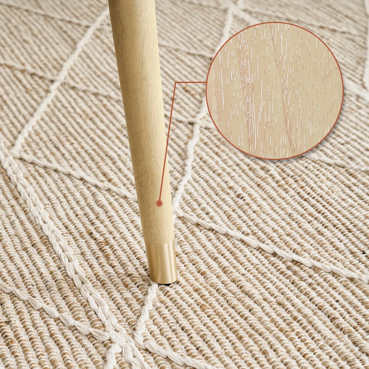 Kelsey Faux Marble Dining Table, White Wash