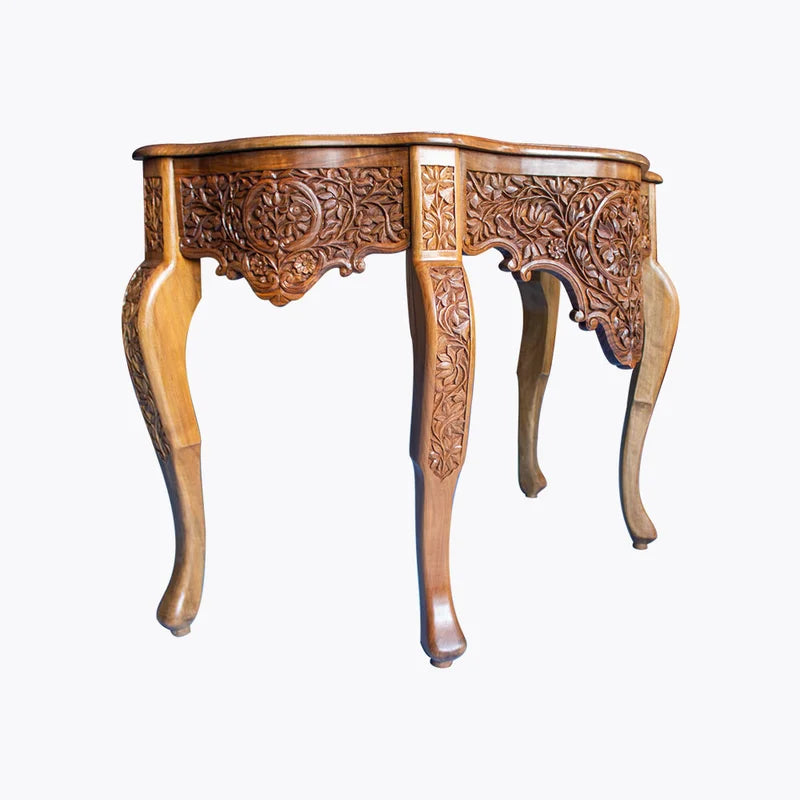 Yahya 116cm Solid Wood Console Table Ouch Cart