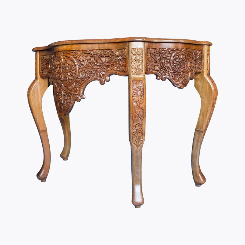 Yahya 116cm Solid Wood Console Table Ouch Cart