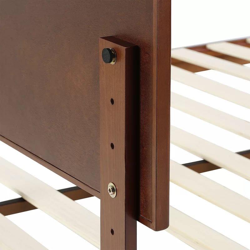 Kiesel Solid Wood Bed Frame with Headboard - Ouch Cart