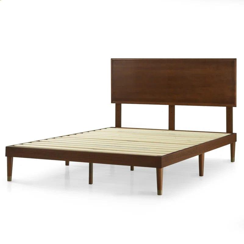 Kiesel Solid Wood Bed Frame with Headboard - Ouch Cart