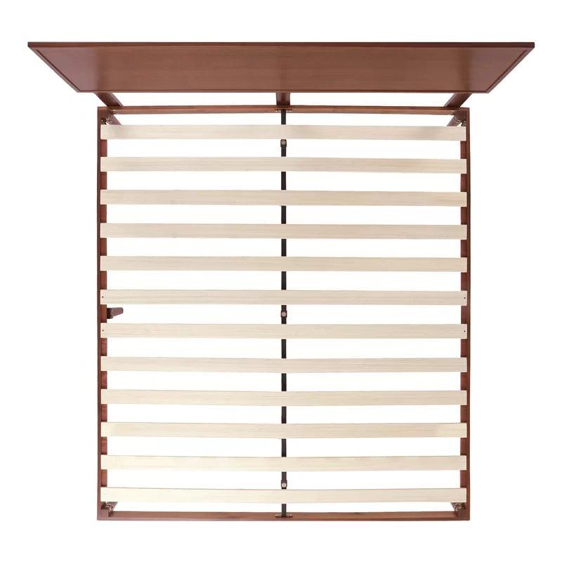 Kiesel Solid Wood Bed Frame with Headboard - Ouch Cart