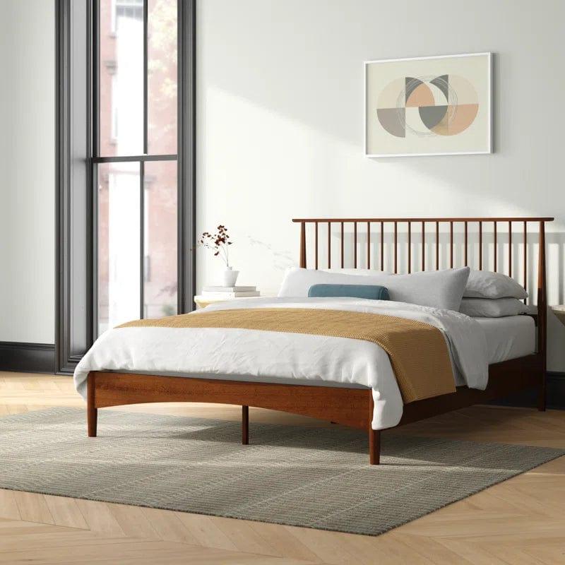 Kilgo Solid Wood Bed Frame with Spindled Headboard - Ouch Cart