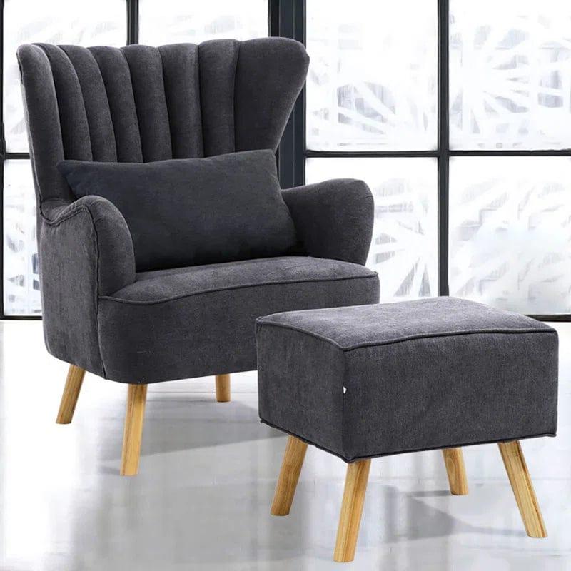 Kiro Upholstered Wingback Chair - Ouch Cart | Armchair