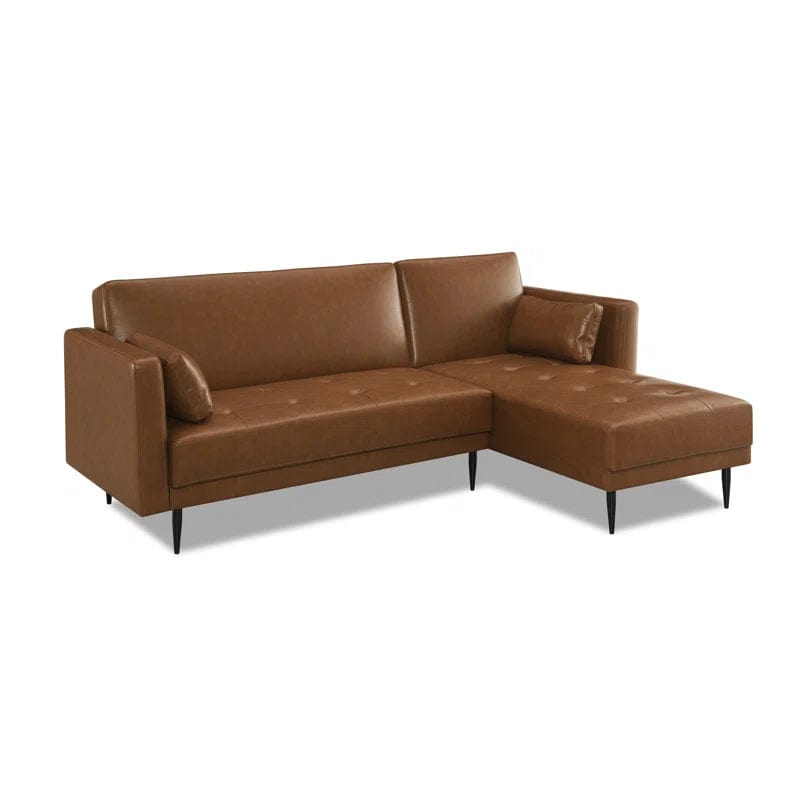 Kishanna Vegan Leather Corner Sofa Chaise