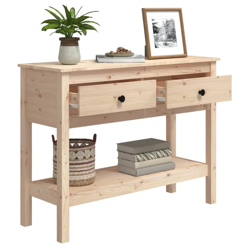 Carlos Solid Wood Console Table Ouch Cart