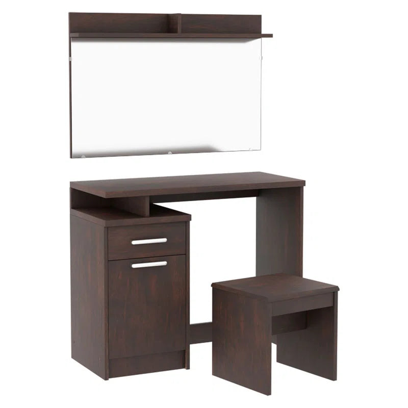 Kenta Dressing Table with Mirror (Set of 3) Ouch Cart