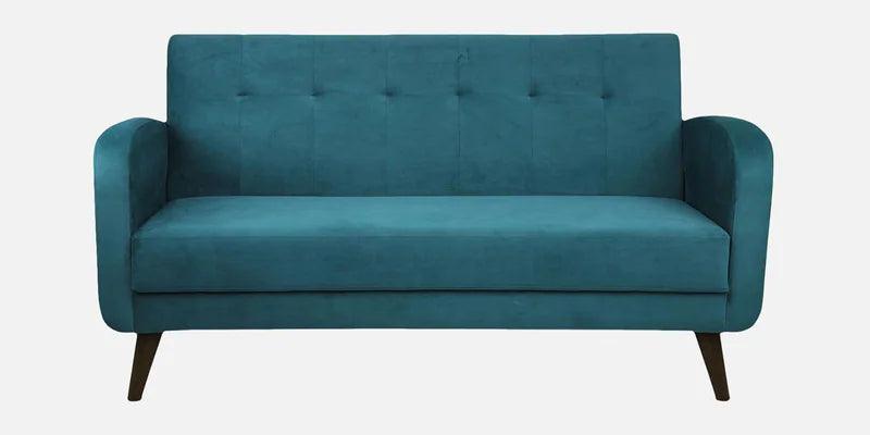 Velvet 3 Seater Sofa in Green Colour - Ouch Cart