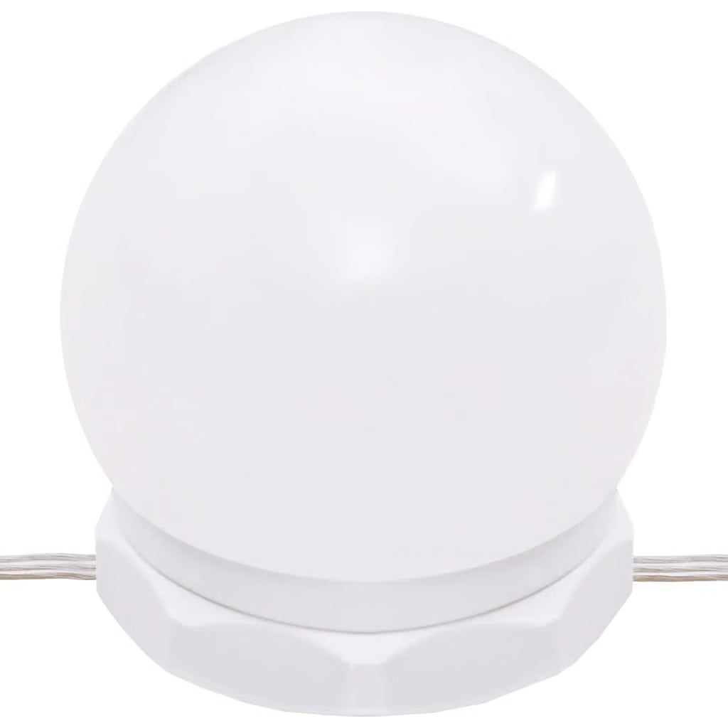 LED Vanity Dressing Table – Smoked Oak Engineered Wood Desk with Storage Cabinet