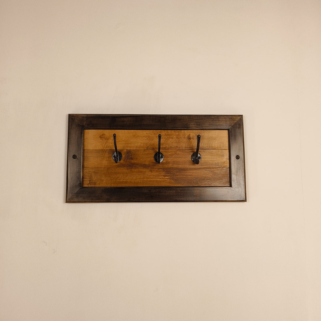 LESTER Wooden Wall Coat Hanger cum Key Holders