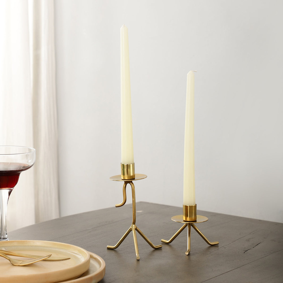 Marquesa Glow Candle Holders In Gold M.M.I. OVERSEAS