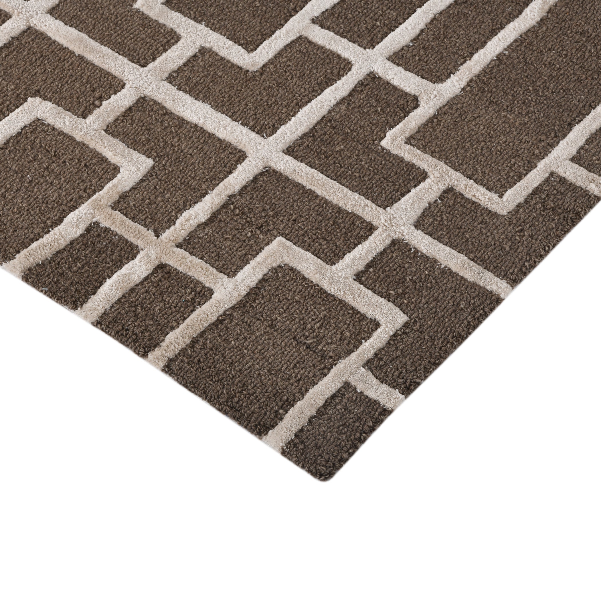 Saraswati Global Hamdmade Wool Rug, Modern Rug, 8x10 Feet Area Rug, Ideal for Bedroom, Living Room, and Dining Room, Kids Room, Office Rug, Anti-Skid & Anti Slip Backing Carpet. Saraswati Global