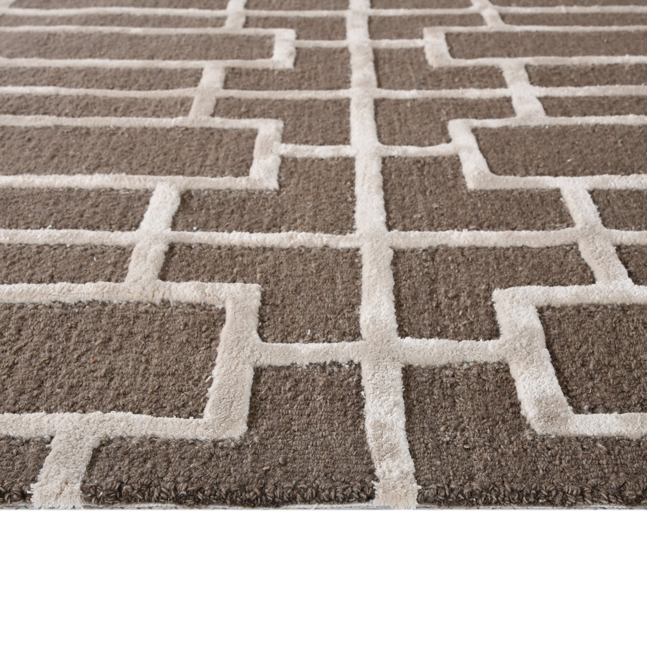 Saraswati Global Hamdmade Wool Rug, Modern Rug, 8x10 Feet Area Rug, Ideal for Bedroom, Living Room, and Dining Room, Kids Room, Office Rug, Anti-Skid & Anti Slip Backing Carpet. Saraswati Global