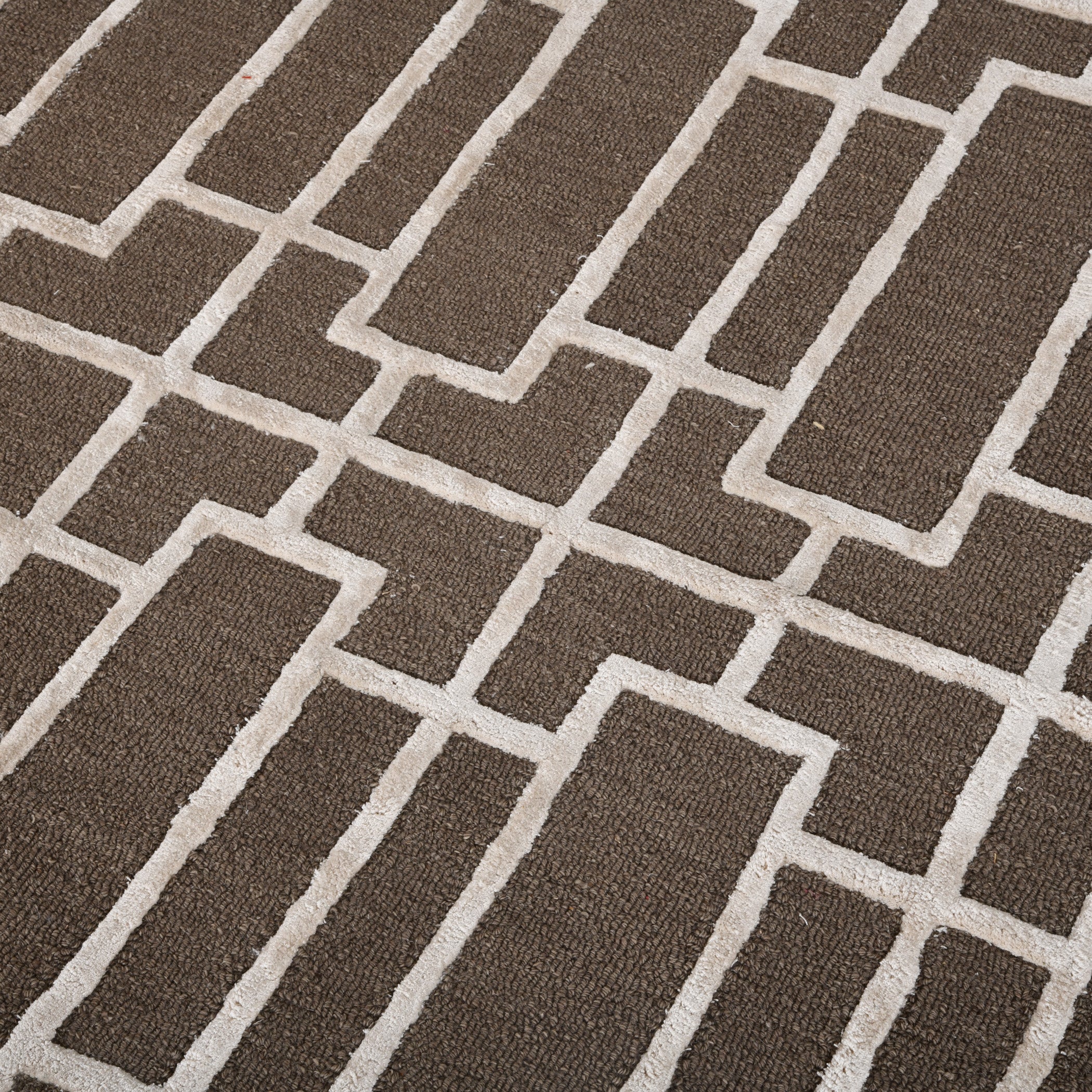 Saraswati Global Hamdmade Wool Rug, Modern Rug, 8x10 Feet Area Rug, Ideal for Bedroom, Living Room, and Dining Room, Kids Room, Office Rug, Anti-Skid & Anti Slip Backing Carpet.