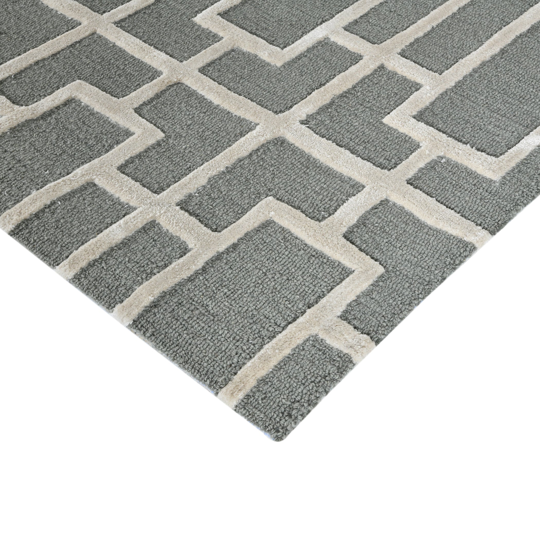 Saraswati Global Hamdmade Wool Rug, Modern Rug, 8x10 Feet Area Rug, Ideal for Bedroom, Living Room, and Dining Room, Kids Room, Office Rug, Anti-Skid & Anti Slip Backing Carpet. Saraswati Global
