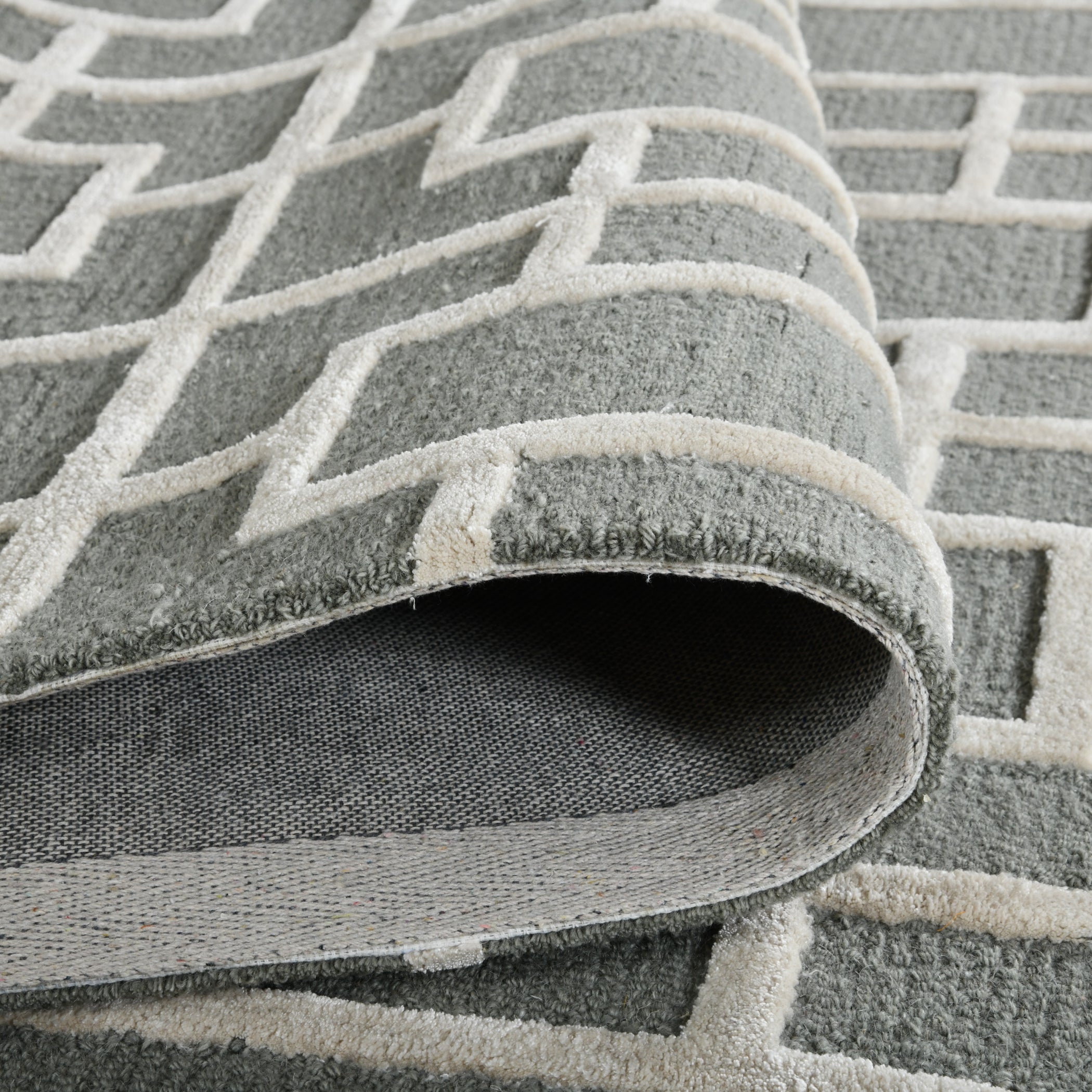 Saraswati Global Hamdmade Wool Rug, Modern Rug, 8x10 Feet Area Rug, Ideal for Bedroom, Living Room, and Dining Room, Kids Room, Office Rug, Anti-Skid & Anti Slip Backing Carpet.