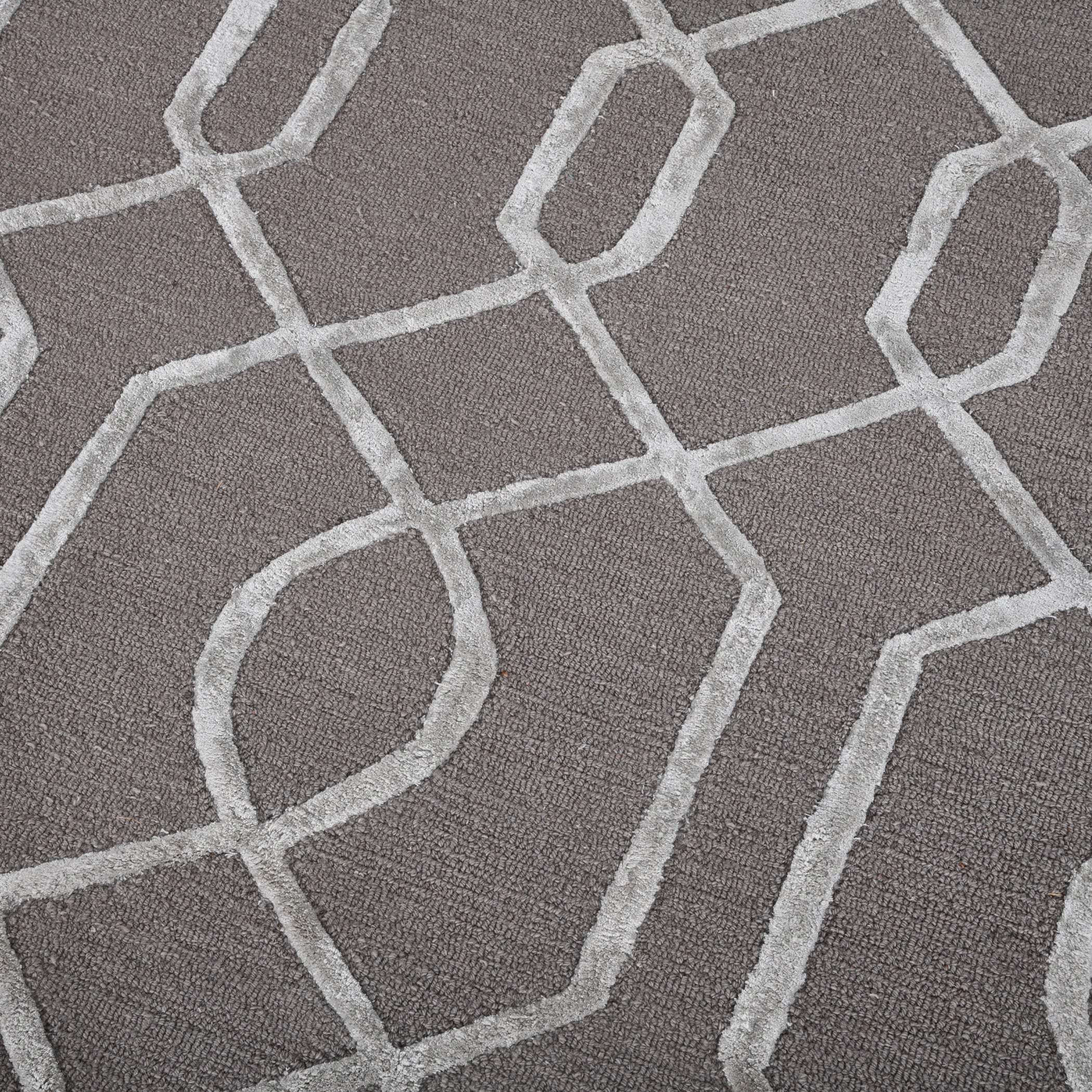 Saraswati Globle Hand-Tufted Rug, Wool Viscose Rug, Indian Rug, Area Rug, Modern Rug, Ideal for Bedroom, Living Room, and Dining Room, Kids Room, Office Rug, Anti Slip & Anti Skid Baking Carpet (8x10). Saraswati Global