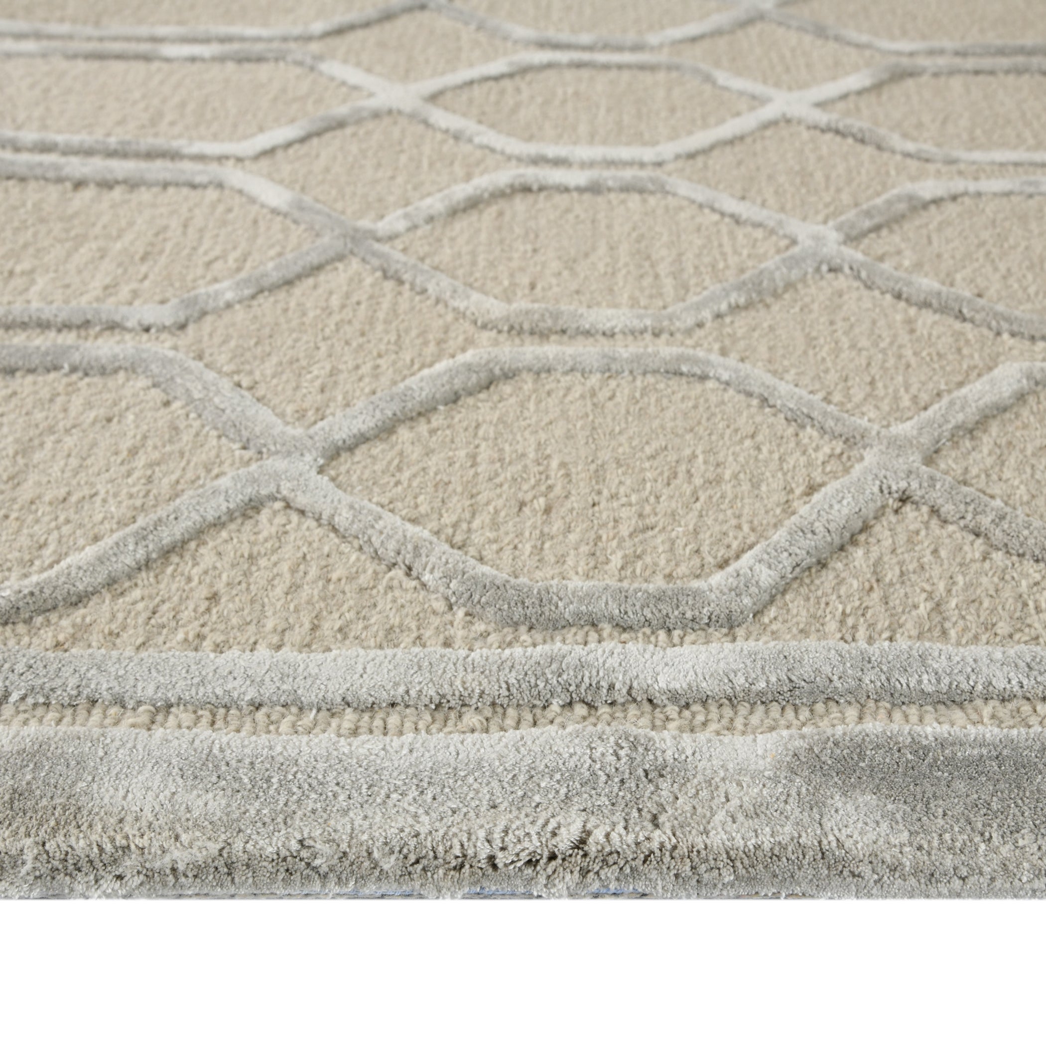 Saraswati Global Rug , Hand Tufted Area Rug, 8x10 Feet, Wool & Viscose Rug, Luxurious Anti-Skid & Anti Slip Backing Carpet , Ideal for Bedroom, Living Room, and Dining Room, Kids Room, Office Rug. Saraswati Global