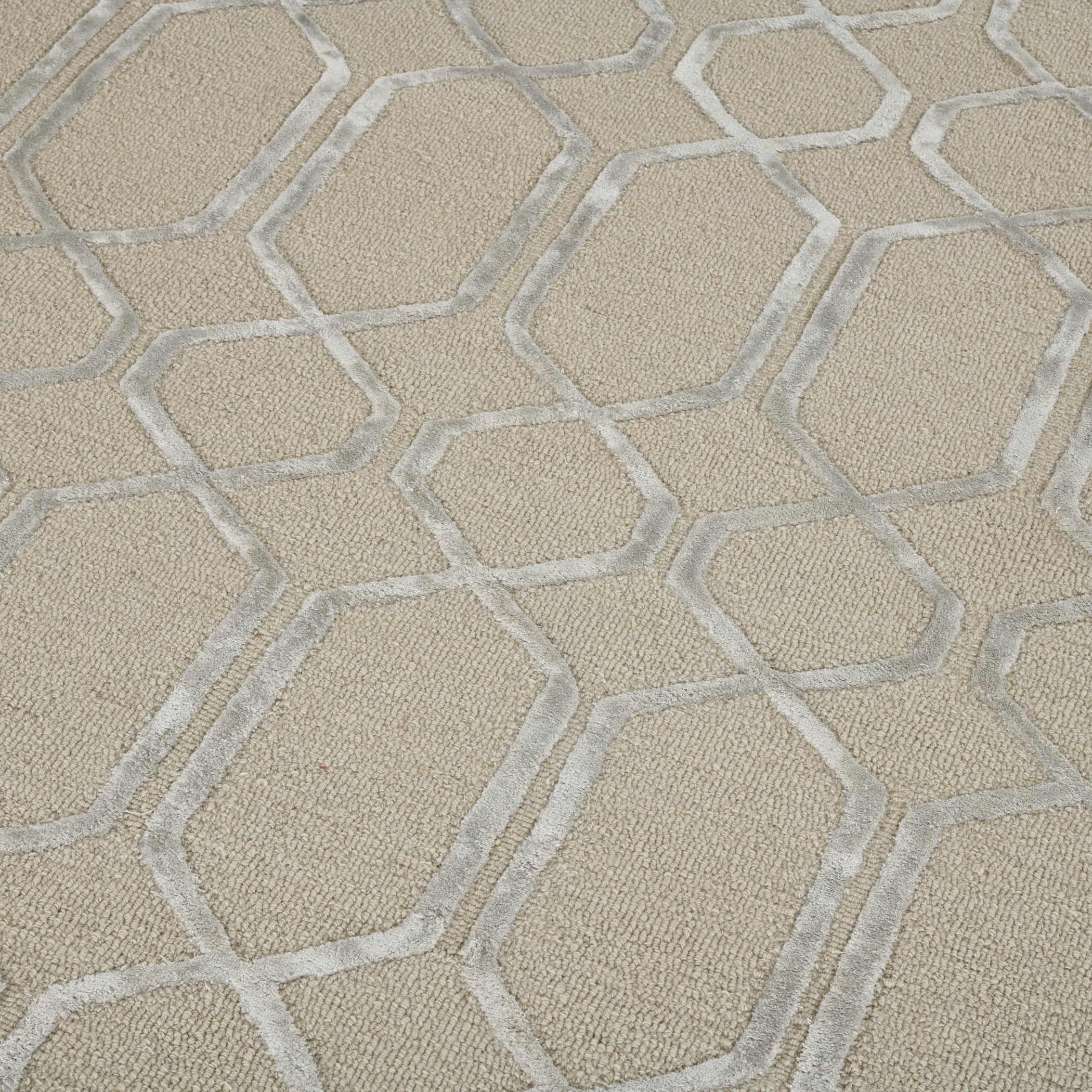 Saraswati Global Rug , Hand Tufted Area Rug, 8x10 Feet, Wool & Viscose Rug, Luxurious Anti-Skid & Anti Slip Backing Carpet , Ideal for Bedroom, Living Room, and Dining Room, Kids Room, Office Rug.