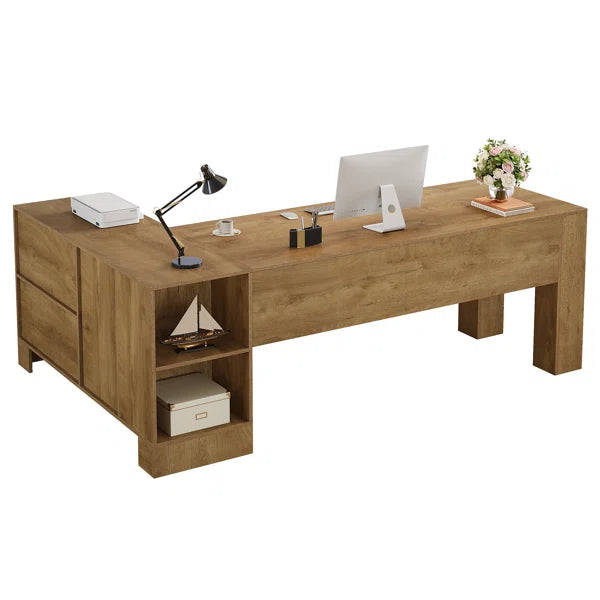 Ouch Cart L-Shaped Office Desk with Storage OUCH CART