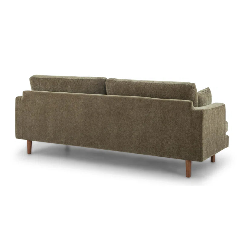 Mid-Century Modern Performance Fabric Sofa – Muted Tone Finish