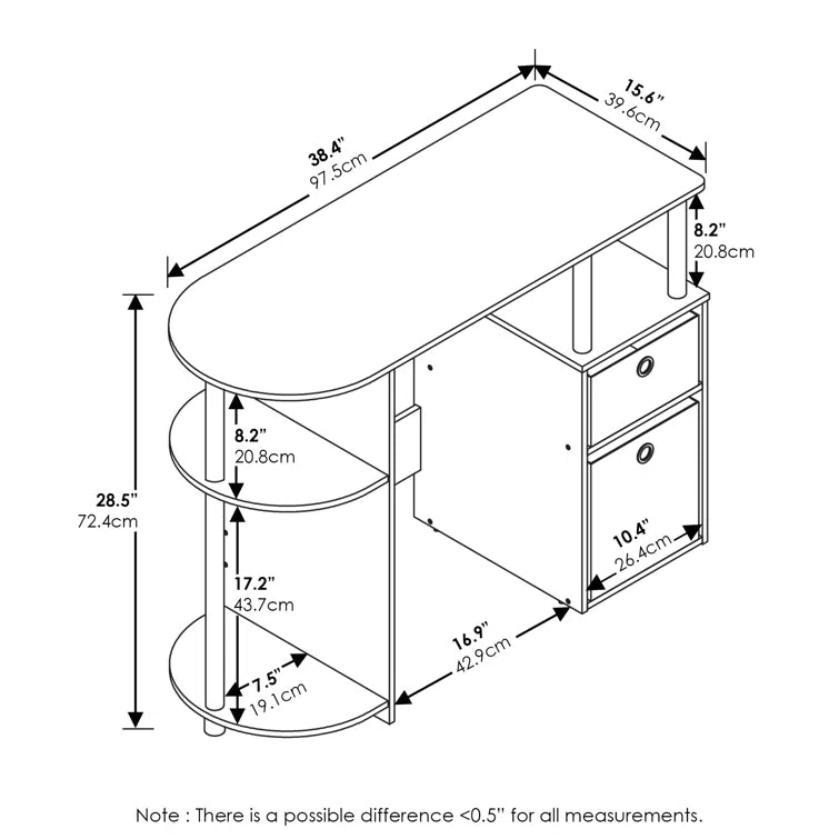 Functional Focus: Modern Computer Desk for Seamless Productivity" ouch cart