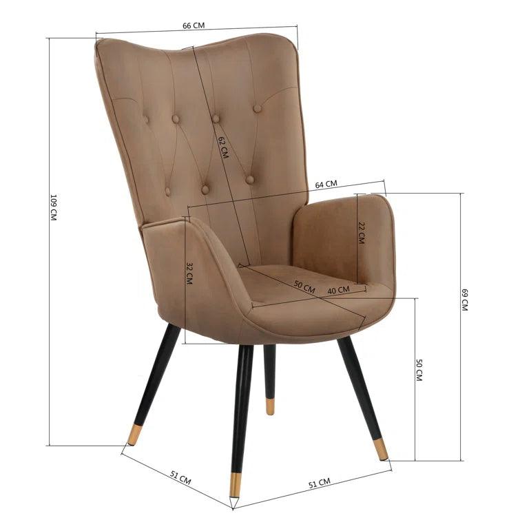 Lathgertha Armchair - Ouch Cart | Wing chair