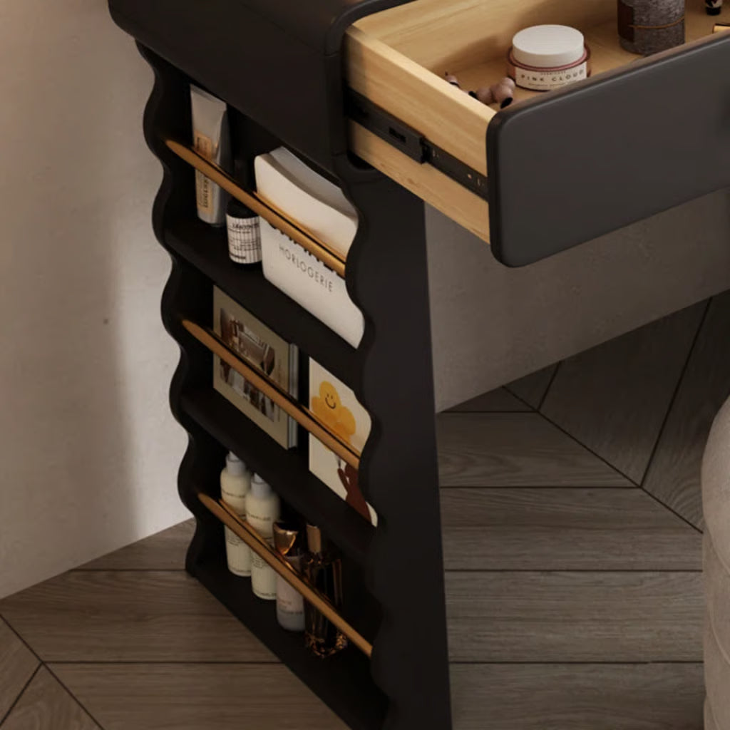 Laykyn Makeup Vanity Desk – Wooden Dressing Table without Mirror & Drawers