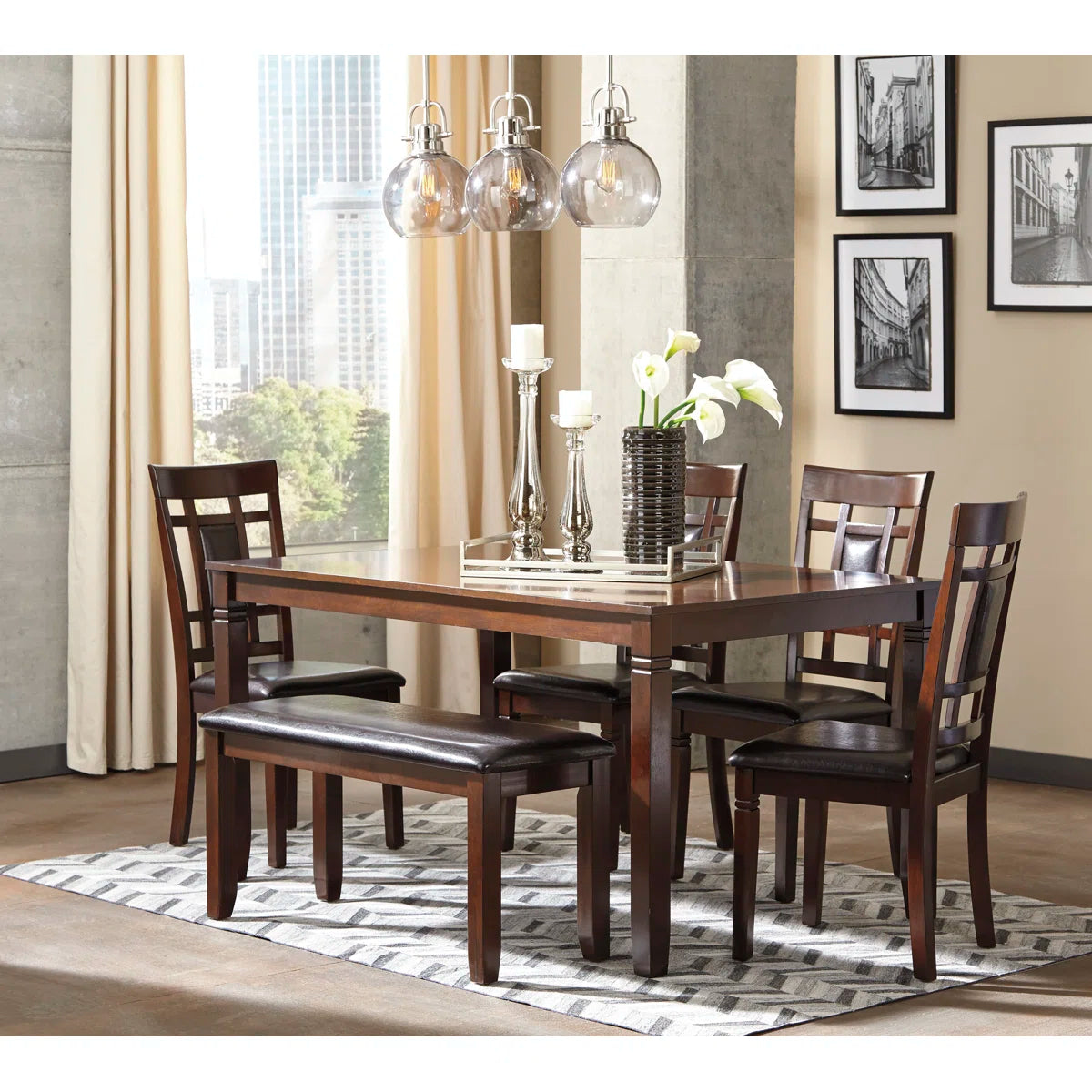 Leger 6 Piece Dining Set OUCH CART
