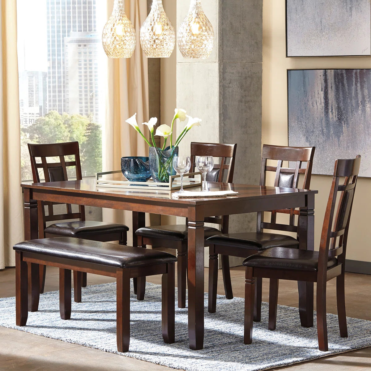 Leger 6 Piece Dining Set OUCH CART