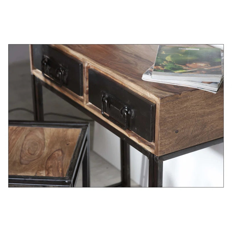 Yael Solid Wood Console Table Ouch Cart