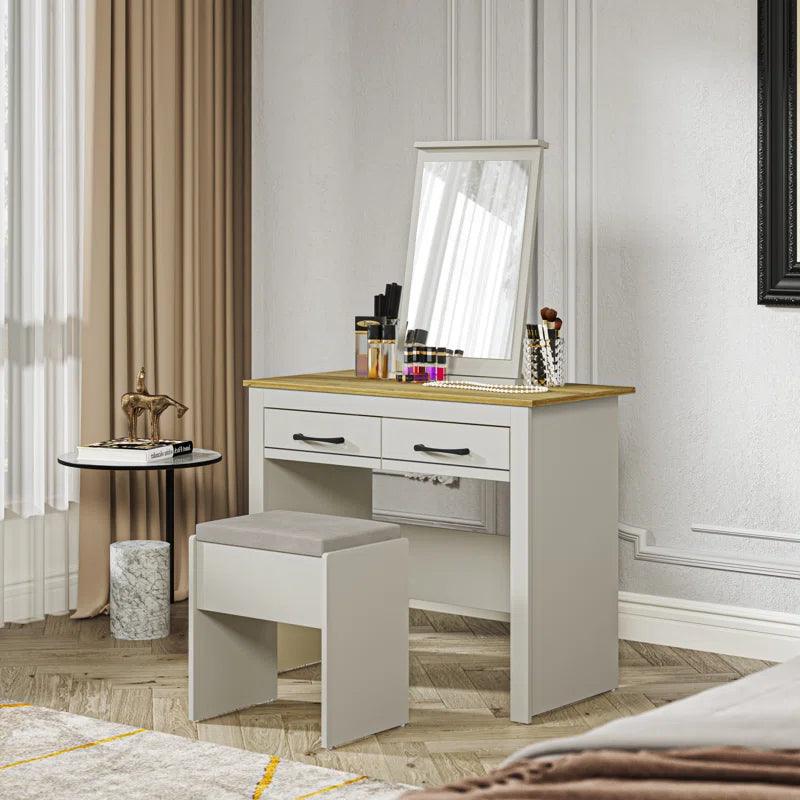 Marie Dressing Table with Mirror - Ouch Cart
