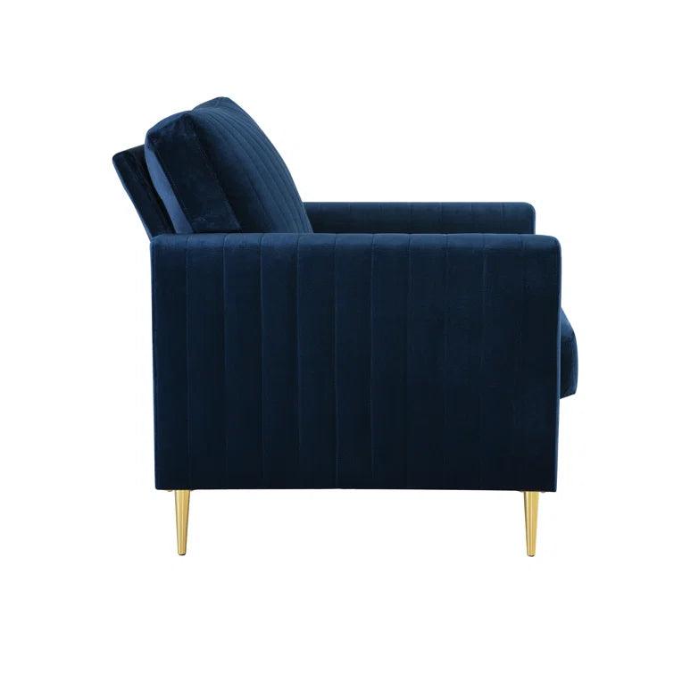 Lotsee Velvet Armchair - Ouch Cart