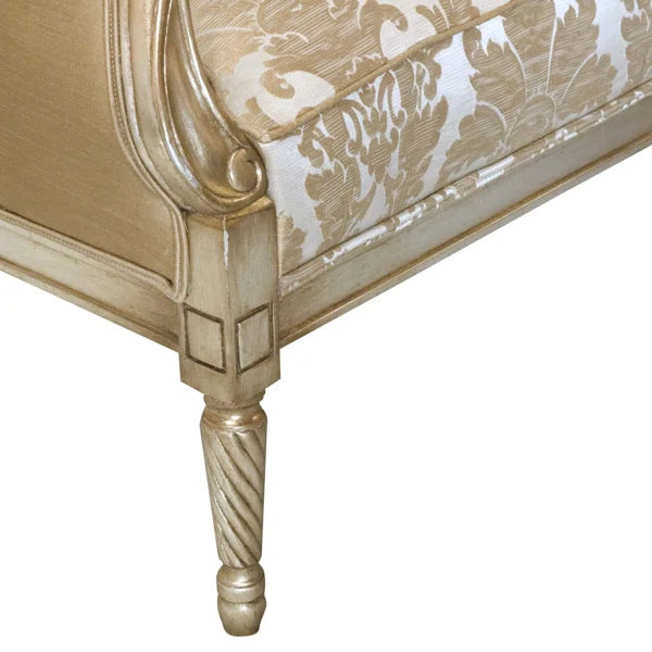 Ouch Cart Louis XVI Versailles Accent Chair in Antique Silver Finish OUCH CART