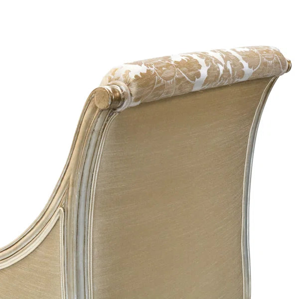 Ouch Cart Louis XVI Versailles Accent Chair in Antique Silver Finish