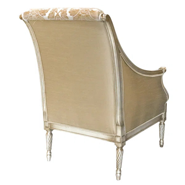 Ouch Cart Louis XVI Versailles Accent Chair in Antique Silver Finish OUCH CART