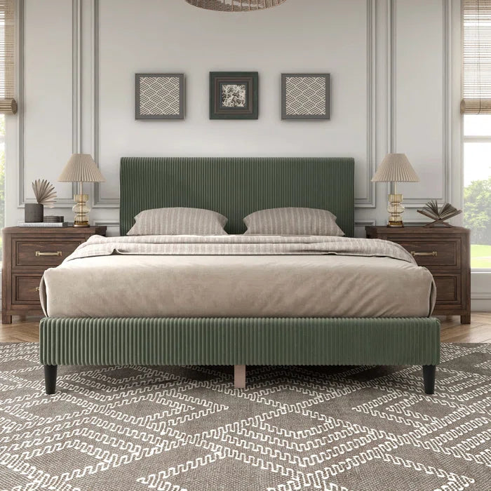 Loweswater Upholstered Platform Bed OUCH CART