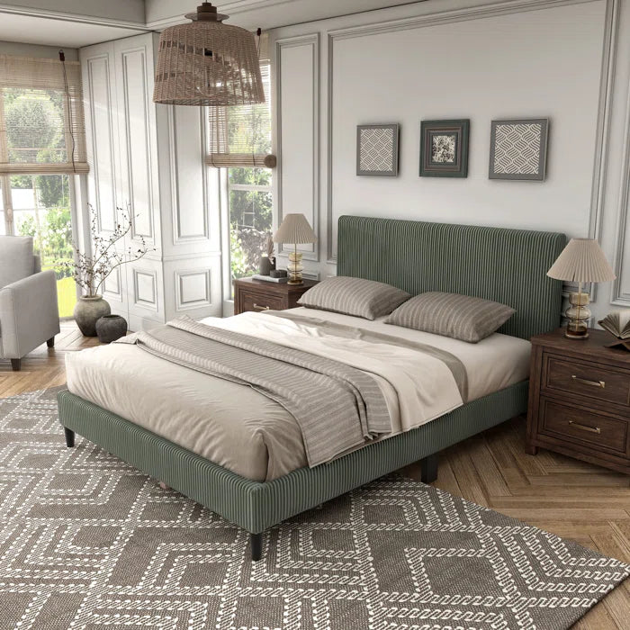 Loweswater Upholstered Platform Bed OUCH CART