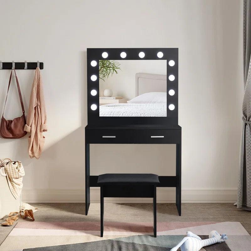 Oliver Dressing Table with Mirror - Ouch Cart
