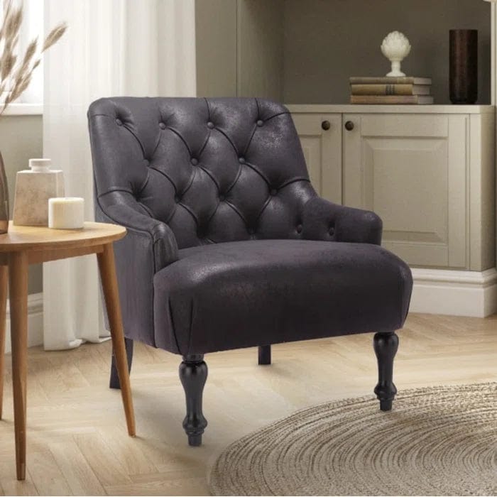 Luciana Vegan Leather Accent Chair