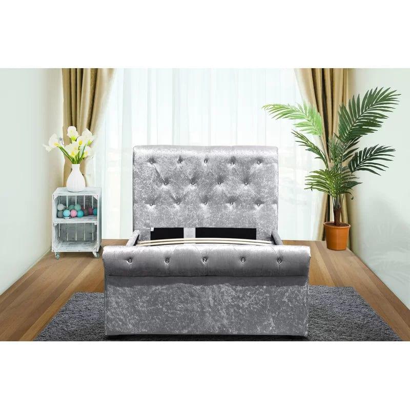 Mackenzie Upholstered Sleigh Bed - Ouch Cart