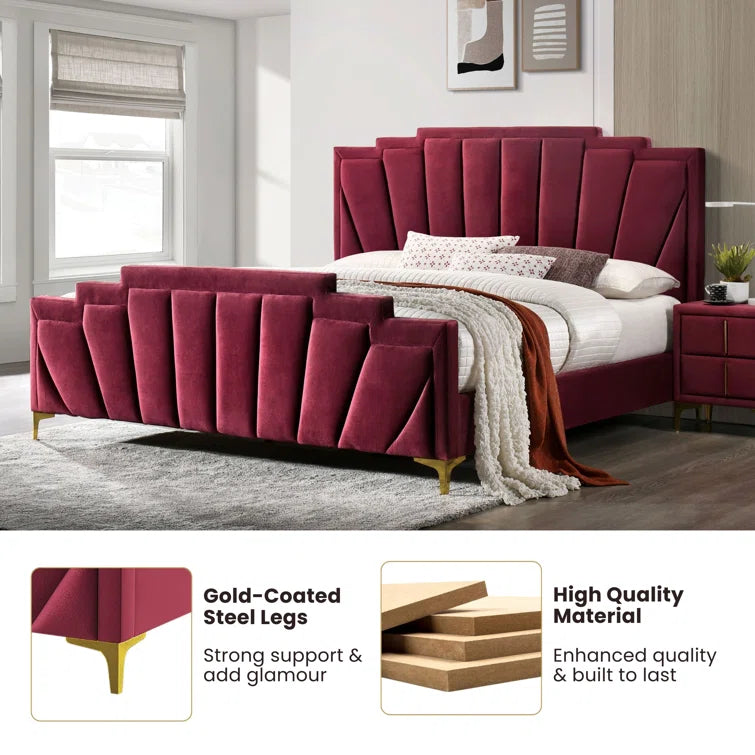 Magalyn Upholstered Platform Bed OUCH CART