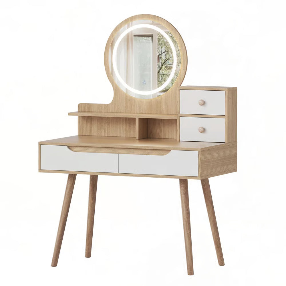 Makeup Vanity Desk – 4 Drawers & 3 Shelves