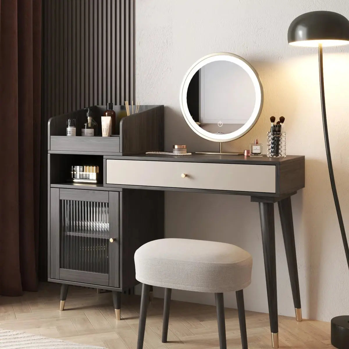 Elegant Makeup Vanity – Dressing Table with Mirror for Home & Apartment-OUCH CART |Dressing table